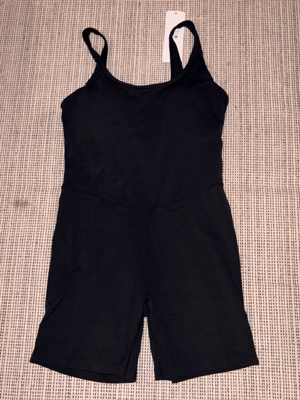 CRZ YOGA Women's Butterluxe Scoop Neck Rompers 6'' Shorts Bodysuits Size M Black - Picture 3 of 8